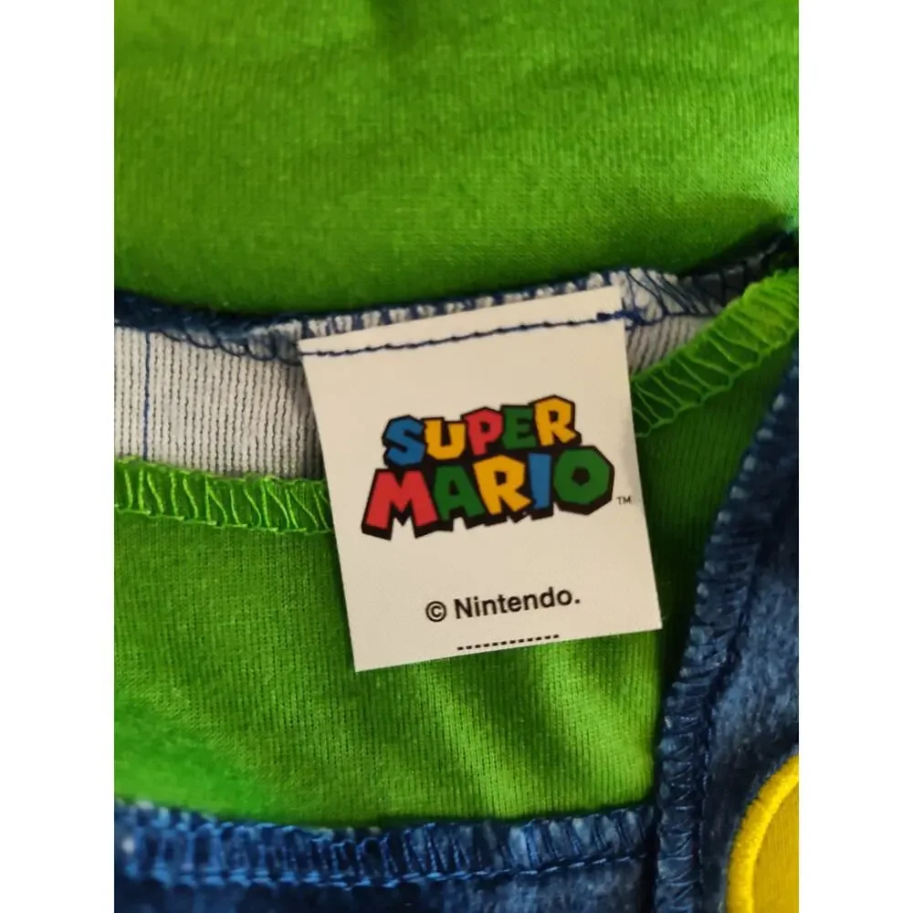 New Super Mario Luigi Halloween Costume Size Infants 12-18 Months Pretend Play